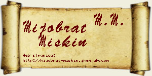 Mijobrat Miskin vizit kartica